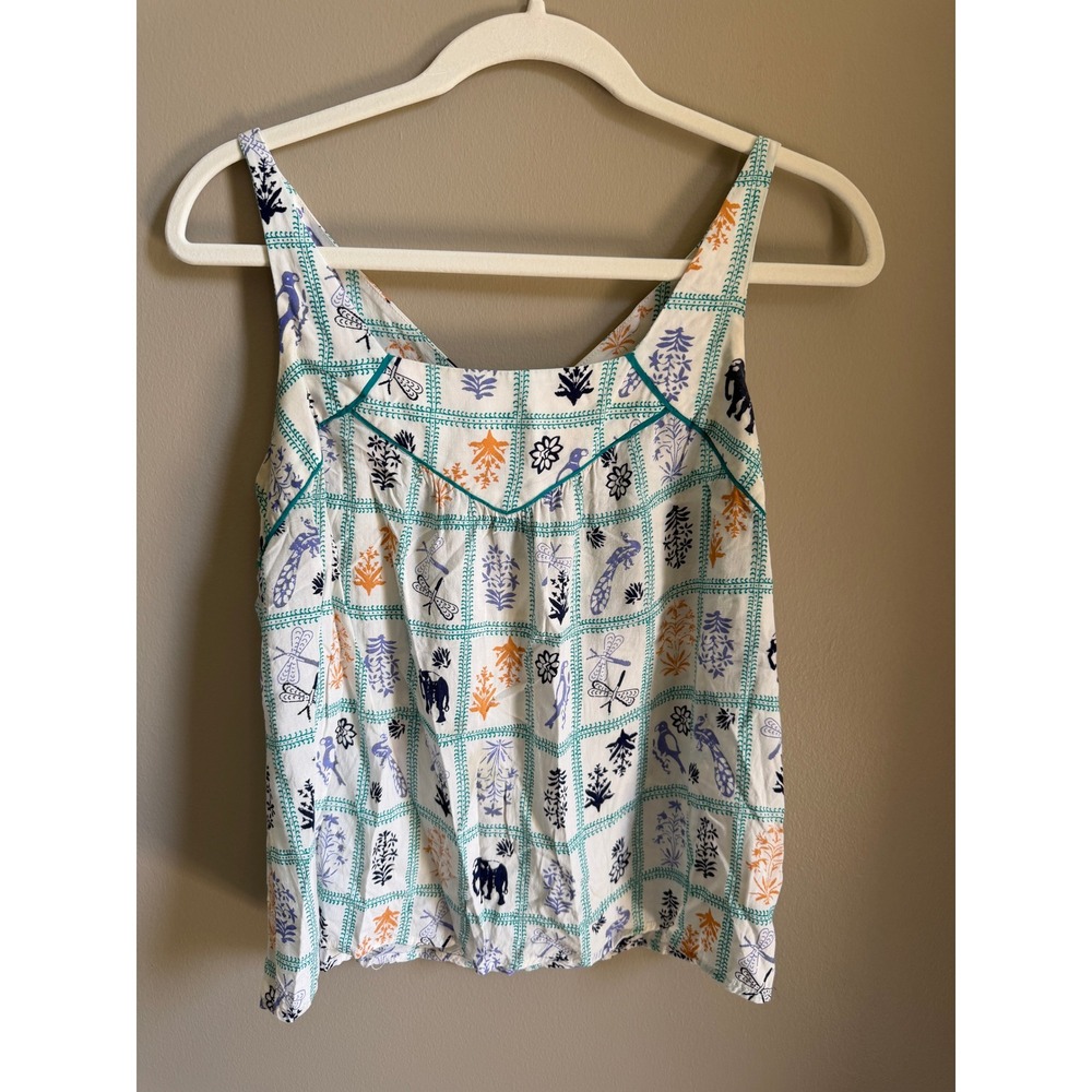 Maeve Printed Tank Top - Small Boho